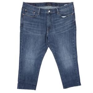 Lucky Brand 410 Athletic Slim Jeans Mens 38x25.5 Dark Wash Blue Straight